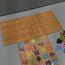 Wooden Puzzles for Toddlers, 3pack Alphabet Shape Puzzles for Kids 3 Wooden Montessori Toddler Wooden Alphabet Number Shape for Kids 3 Years Old Boys & Girls