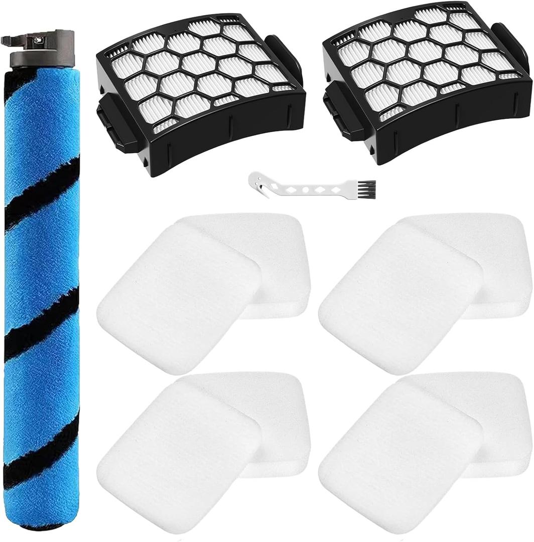 HEPA Filter Brush Roller Accessories Compatible with Shark UV850 Performance Lift-Away ADV Duo Clean PowerFins Upright Vacuum Cleaner Replacement Parts XHF320 XFFK602UKT 1483FC2000