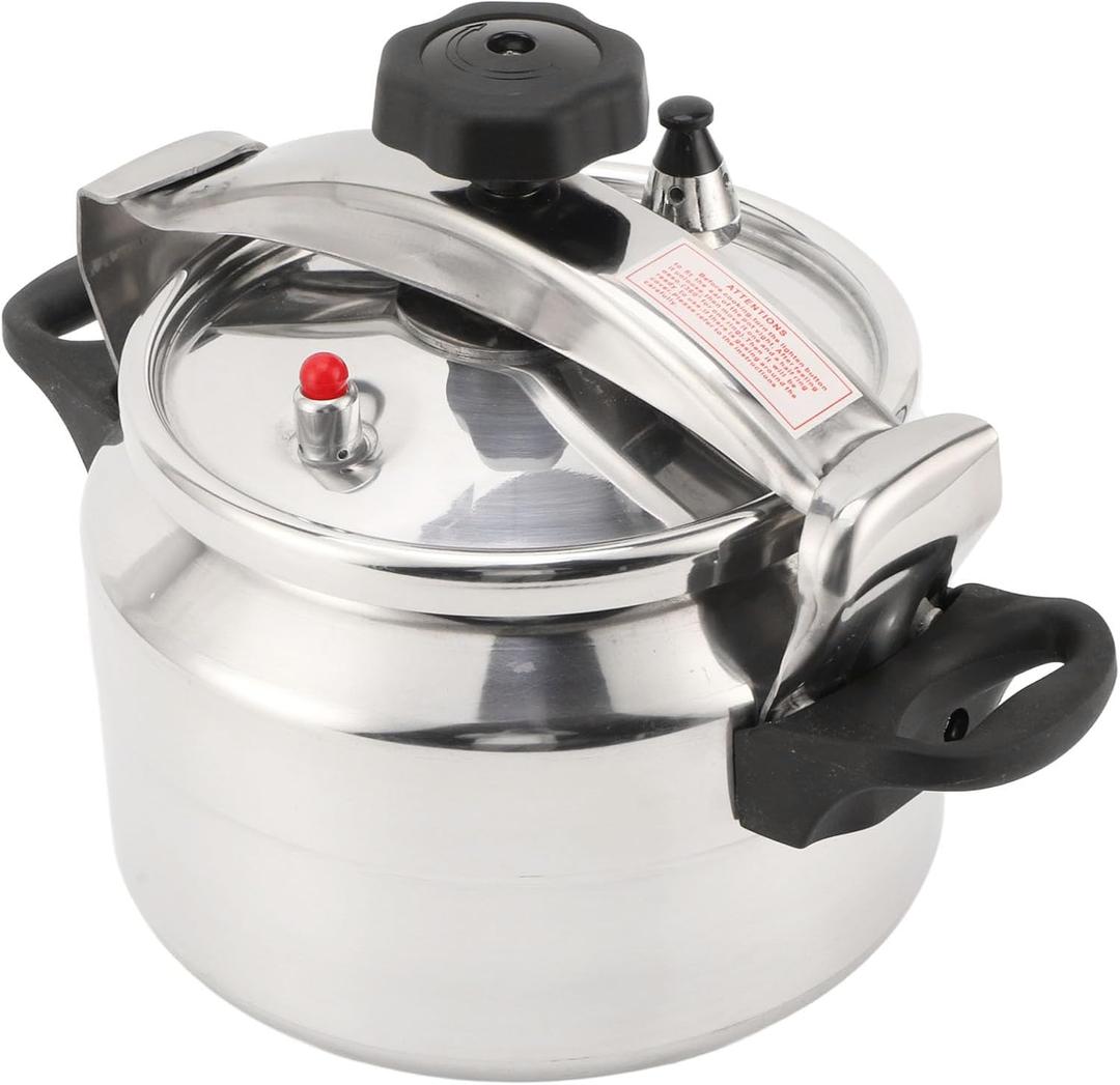 Aluminum Pressure Cooker, 3L/4L/5L Explosion Proof Pressure Canner with Easy Lock Lid, Pressure Cooker for Gas Stove Induction Cooker, Fast Cooking Cookware (3L)