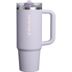 STANLEY Quencher ProTour Flip Straw Tumbler with Leakproof Lid | Built-In Straw & Handle | Cupholder Compatible for Travel | Insulated Stainless Steel Cup | BPA-Free (30 Ounces, Purple Dust)