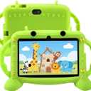 Kids Tablet, 7 inch Tablet with Case for Kids 2-10, Educational Learning Toddler Tablet Android 11, 3GB RAM+32GB ROM Storage, WiFiBluetoothwith Google Play YouTube, Baby Girl boy PresentGreen