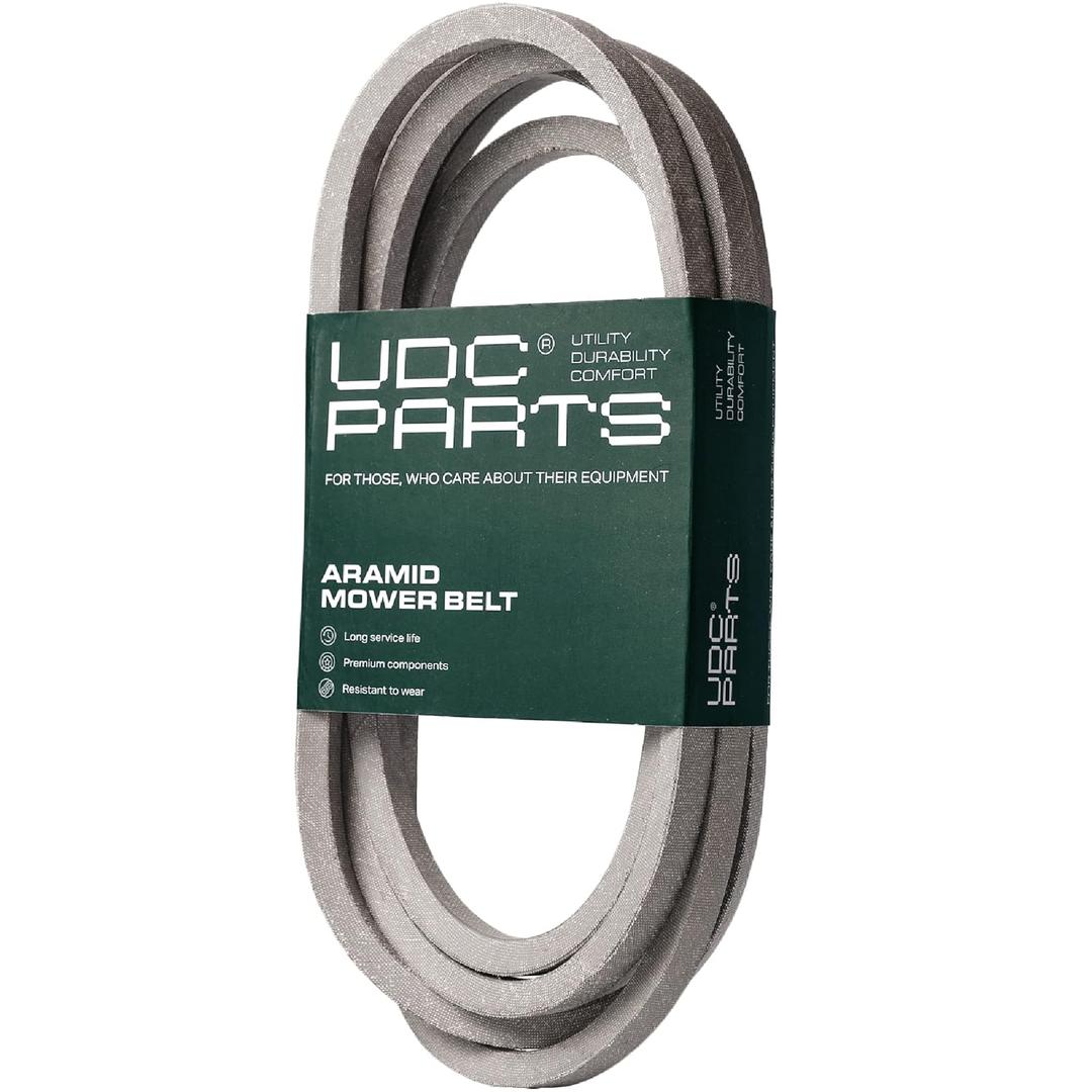 UDC Parts GX21833 Mower Deck Belt for John Deere D140 L130 L120 LA145 D160 E140 LA130 E170 D155 S170 E160 S140 Z255 with 48 inch Deck Replaces OEM GX20571 / Aramid Cord