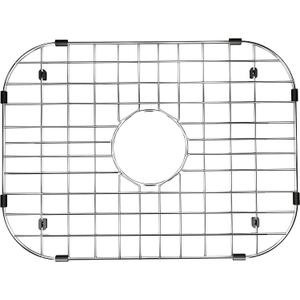 SANNO Kitchen Sink Grate Stainless Steel Protector Grid Rack for Bottom, Center Drain - 18" L X 13.4" W