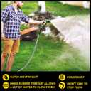 Bionic Steel PRO 100 Ft Garden Hose with Nozzle, Premium 304 Stainless Steel Metal Water Hose 100Ft Flexible Hose, Rust Proof, Lightweight, Heavy Duty, Crush Resistant Fittings, 500 PSI, 2025 Model