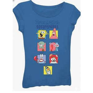 Nickelodeon Girls Spongebob Squarepants, Patrick, & Gary Girls Short Sleeve T-Shirt, 7/8