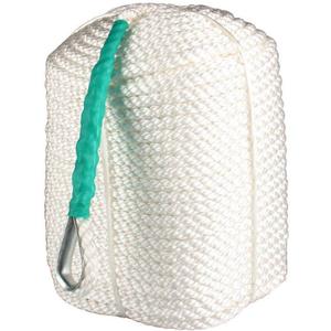 Super Strong 1/2 Inch x 300 Feet Three Strand Braided Boat Lines Dockline with Thimble 5850 Pound Breaking Strain Green