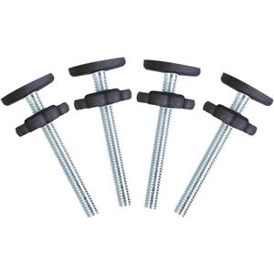 4 Pack Baby Gate Replacement Parts Threaded Spindle Rod 8MM(M8), Screw Bolts Hardware Kit for Pet & Dog Pressure Mounted Safety Door & Stair Gates (a Black) (90MM)