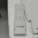 Consciot Ceiling Fan With Lights, 52 Inch Modern Low Profile Ceiling Fan, Remote Control, Quiet Reversible DC Motor, Dimmable 3 Color, 4 Double Finish Blades, Flush Mount, Indoor Only, White