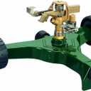 Orbit 56186N Lawn and Garden 1/2-Inch Brass Impact Sprinkler with Metal Wheel Base