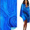 Microfiber Lightweight Beach Towel Sand Free Quick Dry Absorbent Thin Compact Towels for Swimming Pool Camping Beach Accessories Large Easy Pack Travel Things for Vacation Essentials Gift Adult (32x71 inch, Drift Sand Trippy)