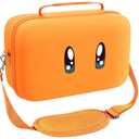 ivoler Carrying Storage All in One Case for Nintendo Switch 2 (2025),Portable Travel All Protective Hard Messenger Bag Soft Lining 20 Games for Switch 2 Console Pro Controller Accessories Orange