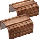 Sofa Arm Tray,Acacia Wood Folding Couch Arm Tray,Sofa Armrest Trays with Anti-Slip Pad for Drinks,Snacks,Phone,Remote Control 2 PC (Brown)