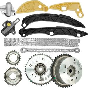24321-2G111 Timing Chain Kit for 2014-2015 Kia Optima 2.0, 2012-2018 Sportage Sorento 2.0L 2.4L, for 2011-2019 Hyundai Santa Fe Sport Sonata Tucson 2.0 2.4 Timing Chain VVT Sprocket 24350-2G750