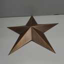 EBEI Metal Country Antique Barn Star 21.5" Rustic American Style Dark Brown Texas Lone Star Home Wall Dcor
