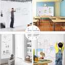 ZHIDIAN Magnetic Whiteboard Contact Paper for Wall 60 x 36 inches, Magnetic Dry Erase White Board Sticker with Non-Adhesive Backing for Office Home School