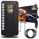 2025 TV Antenna, 999+ Mile Long Range TV Antenna for Smart TVs and All Older TVs, Indoor Outdoor Clear Digital Antenna with 4K 1080p Support  Coaxial 33FT Cable and Amplifier