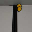 Black Shower Curtain Rod 32 to 43 Inch,1 Inch Diameter Adjustable Spring Tension Stainless Steel Telescoping Rod,Easy Install,No Rust