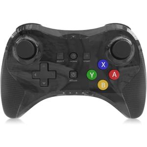 Pro Controller for Wii U, Bigaint Wireless Game Controller Bluetooth Gamepad Connected to Wii U Console Motor Vibration Function Dual Analog Joystick (Black)