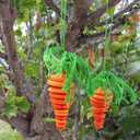 Carrot Decorations for Easter,Button Carrots Ornament,Carrot Decor for DIY Hanging Ornament for Easter Tree