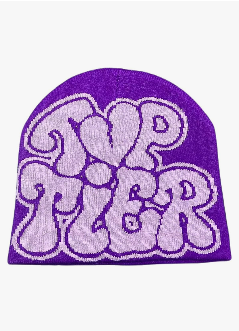 CORIRESHA Men Women Letter Graphic Y2k Beanie Knitted Hats Warm Winter Outdoor Caps
