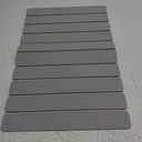 Stone Bath Mat for Bathroom  Roll-Up & Foldable | 23.62" x 15.75" | Quick Drying & Super Absorbent | Long Diatomite Stone Drying Mat for Kitchen| Non-Slip | Durable | Gray (Grey)