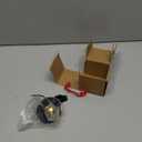 RV City Water Inlet with Brass Check Valve, Fresh Water Fill Flange for Camper Hookup, Durable RV Water Replacement Connection Fittings, Black