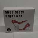 Shoe Slots Organizer - 20 Pack Shoe Stackers, 50% Space Savers, 4 Levels Adjustable Rack, White (20pack)