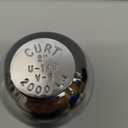 CURT 40097 Chrome ATV, UTV, Lawn Tractor Hitch Ball, 2,000 lbs, 2-Inch Diameter, 5/8 x 1-3/4-Inch Shank