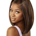 Outre Airtied 100% Fully Hand-Tied Wig - Human Hair Blend - Natural Yaki 12" (DRST HONEY BROWN)