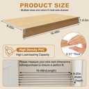 Wire Shelf Covers 4Pcs, 31x16x3 in, Faux Wood Wire Rack Covers for Pantry, Kitchen, Closet, Moisture-Resistant & Easy-to-Clean Organizer Liners, Original Wood