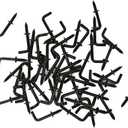 100 Pcs 1/2" Black Small L Shaped Right Angle Square Bend Jewelry Hooks