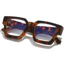 AIEYEZO Square Thick Frame Glasses for Women Men Fashion Blue Light Glasses Trendy Chic Computer Eyeglasses