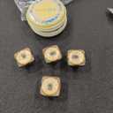 4 Pcs Square Cabinet Handle Cupboard Knob Drawer Pulls Handle Bee Drawer Knobs with Screws Furniture Decoration