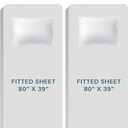 Bare Home Split King Sheet Set - 1800 Ultra-Soft Microfiber Bed Sheets - Double Brushed - Deep Pockets - Easy Fit - 5 Piece Set - Bedding Sheets & Pillowcases (Split King, Light Blue), Split King Size