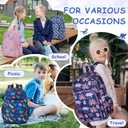 RAVUO Kids Backpack for Girls Boys, Cute Toddler School Bag Bookbag W Chest Strap