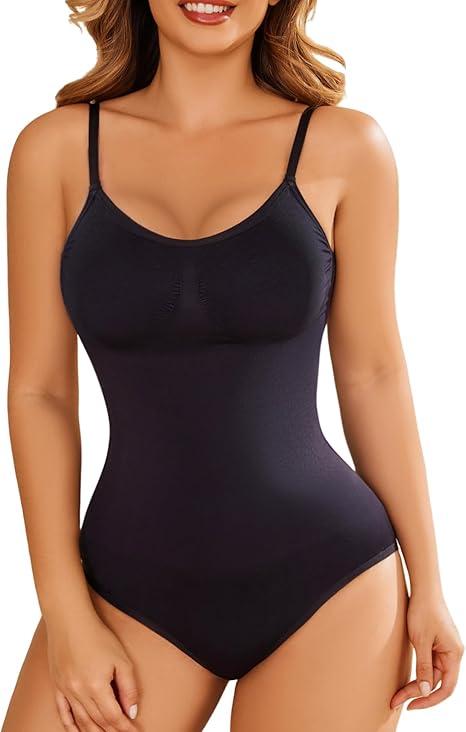 Shapewear Tummy Control for Women Seamless Bodysuit with Adjustable Straps Body Shaper Suits, 3XL/4XL