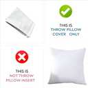 2 x TAOSON 100% Cotton Canvas Home Decorative Square Throw Pillow Cover Cushion Covers Pillowcase, Home Decor Decorations for Sofa Couch Bed Chair Only Cover No Insert 20 x 20 Inch / 50 x 50 cm White