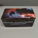 i diy Police Car Toy - 8x8 Friction Powered with Light and Sounds, Openable Doors, Military Policeman & Dog - Big Wheel Truck, Police Cars for Kids Ages 3-5