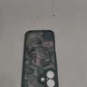 XIZYO Magnetic Case for iPhone 16 Floral Rose Cute Phone Case [Compatible with Magsafe] for Women Girls Aesthetic Pattern Slim TPU Shockproof Bumper Cover, Deep Green