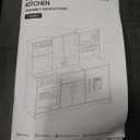 Tiny Land Play Kitchen for Kids, Toy Kitchen Set with Plenty of Play Features, New Modern Kids Wooden Play Kitchen Designed in Trendy Home Style with Curtains, Gift for Ages 3+ (Cream White)