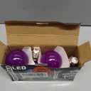 4 Pack LED Purple Light Bulbs - A19 9W(60W Equivalent) E26 Base LED Purple Light Bulb for Party Decoration, Porch, Halloween Christmas Wedding, Home/Holiday Lighting, Decorative Illumination