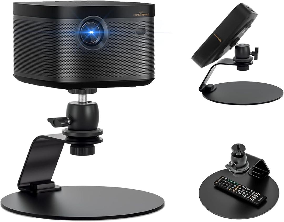 Projector Stand Projectors Bracket for XGIMI Devices H2,Halo,Mogo pro,Mogo pro+ with 360 Rotatable Ball Head &1/4 '' Screw Table Mobile Camera Bracket Aluminum Adjustable Desket
