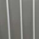 BABELIO Baby Gate for Doorways and Stairs, 31-36" Pet Gate with Wide Walk Thru Door and Lock Indicator, No Drill Pressure Mounted Safety Gate with Double Lock and Self-Closing, White