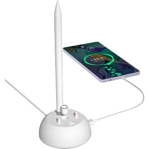 Charger Stand for Apple Pencil Charging Stand Compatible with iPad Pencil 1st Generation Adapter iPad Pen iPencil Charging Dock Station with led Charging Indicator&Pencil Tips Cap Holder&USB Port
