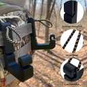 1 Pair Molle Hook for Saddle Hunting - Plastic Clips for Bow Storage, Climbing Sticks, and Tactical Gear with Easy Installation on Molle Platforms (Orange)