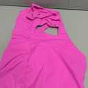 LAMISSCHE Womens Tennis Dress Built With Bra And Shorts Workout One Shoulder Mini Dress Athletic Cut Out Golf Dress(Hot Pink,XS)