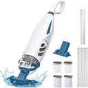 ENHULK Pool Vacuum for Above Ground Pool with 9' Extension Pole, 4 Filters, 26.5 Gallons/Min Powerful Suction, 1H Runtime, Cordless Handheld Pool Cleaner for Above/Inground Pools, PC68 Pro