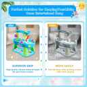 Water Table Mat for Step2 Rain Showers Water Table, Silicone Non-slip Water Table Mat, Water Table Accessories Water Toys Storage Mat for Indoor Outdoor Collect Water Toys Keep the Floor Clean(Blue)