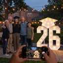 Graduation Decorations 2026 Party Numbers: 5.5FT Graduation Decorations Class of 2026 - Large Marquee Numbers 26 for Kindergarten Preschool High School