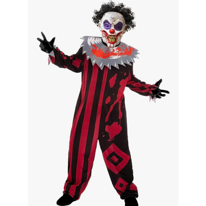 Spooktacular Creations Halloween Boys Killer Clown Costume, Scary Clown Costume for Kids Halloween Role Play & Dress Up XL